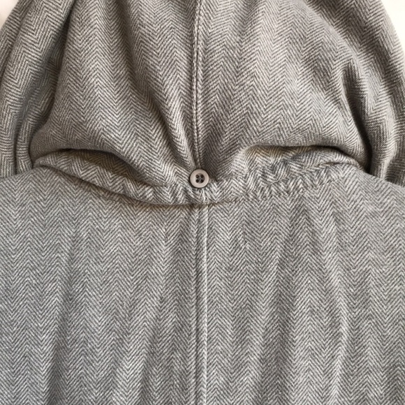 Ezekiel gray herringbone double-breasted hoodie jacket, size M - Picture 7 of 13
